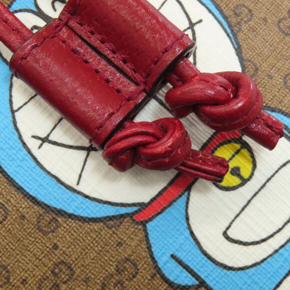 Gucci 647801 Drawstring Shoulder Bag, Doraemon Collaboration, PVC/Leather, Wo... - Picture 14 of 16